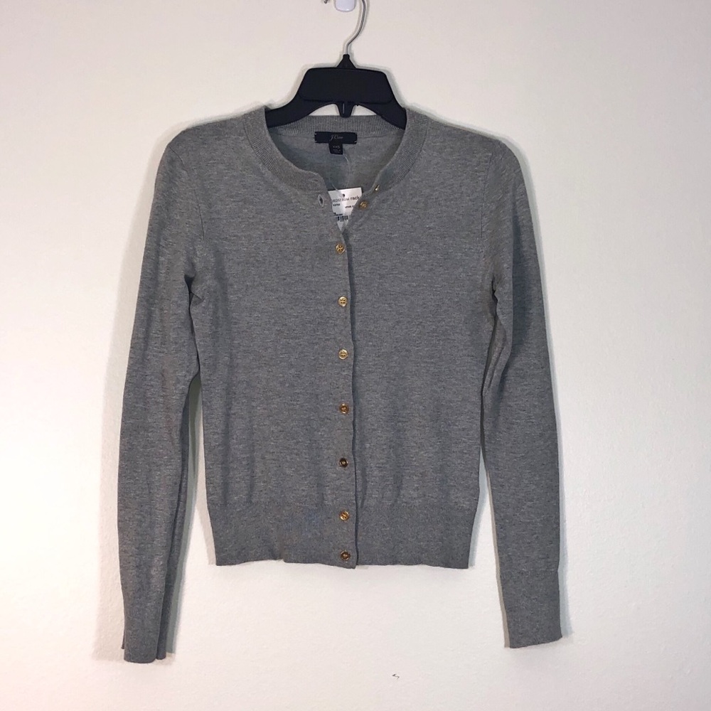 Grey J. Crew Cardigan